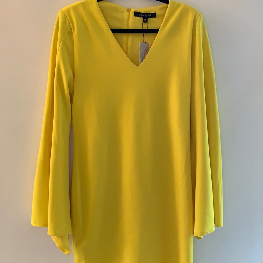 NWT Yellow Long Sleeve Dress